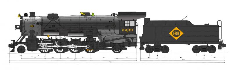 ☆希少 高級モデル☆ 合衆国 2-8-2　Heavy MIKADO 蒸気機関車 USRA 2-8-2 Heavy MIKADO